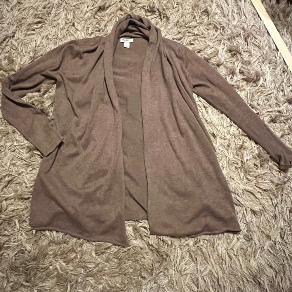 Old Navy Women's Brown Open Front Cardigan